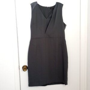 Banana Republic Grey Deep Vee Sheath Dress
